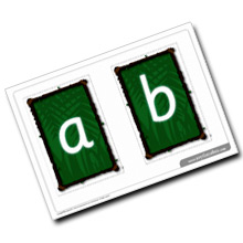 consonant blends large alphabet flashcards