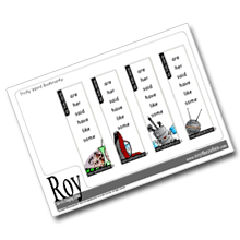 Tricky word bookmarks